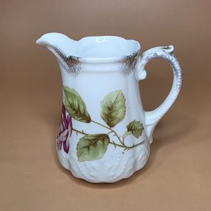 Antique Bavarian Rose Transferware Creamer