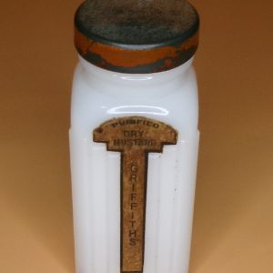 Vintage Milk Glass Spice Jar