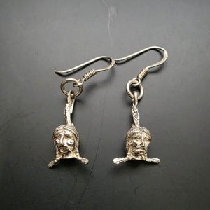 Sterling Silver Indian Head Earrings