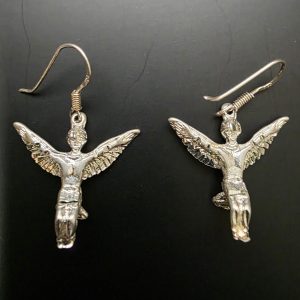 Sterling Silver Dancing Eagle Earrings