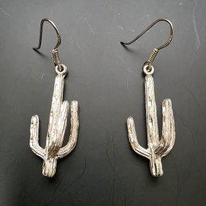 Sterling Silver Cactus Earrings