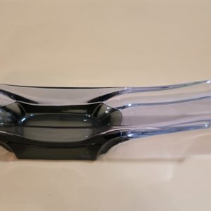 Vintage Tiffin Empress Twilight & Smoke Art Glass Vase Arranger Bowl